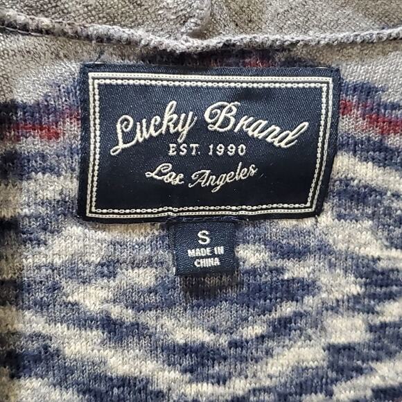 Lucky brand boho Aztec cardigan seater size small - Picture 3 of 4